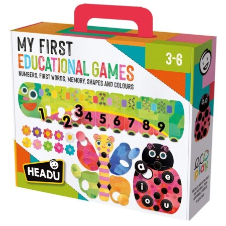 Headu - Ecoplay Primul meu joc Educational memoreaza formele, culorile, numerele si vocalele Headu - 1